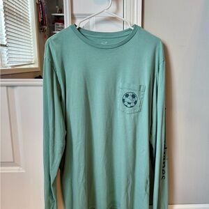Men's Vineyard Vines Green Long Sleeve Shirt